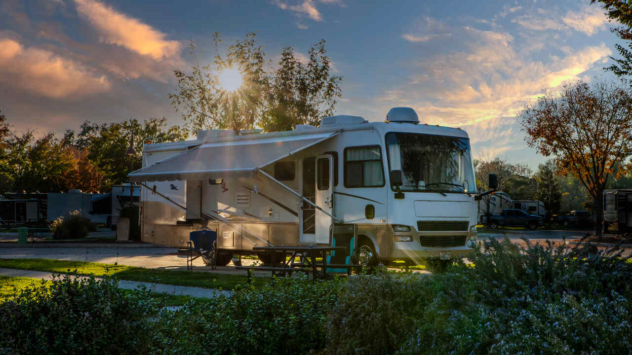 Montorhome estacionada